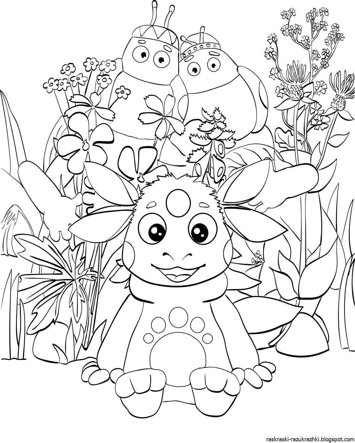 Fun coloring book for 3 year olds