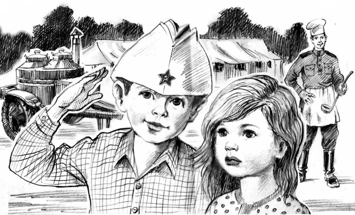 Humorous war coloring book for kids