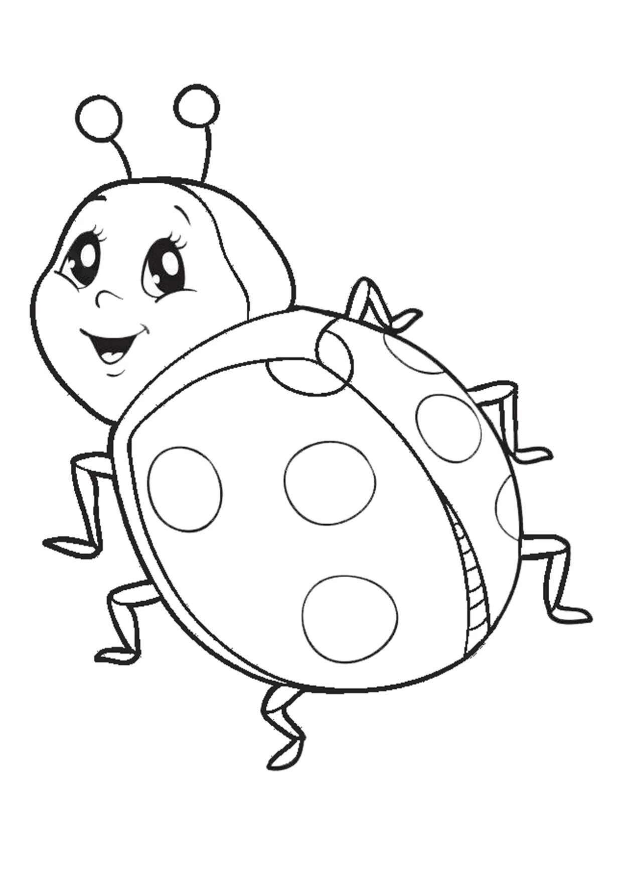 A funny ladybug coloring book for kids