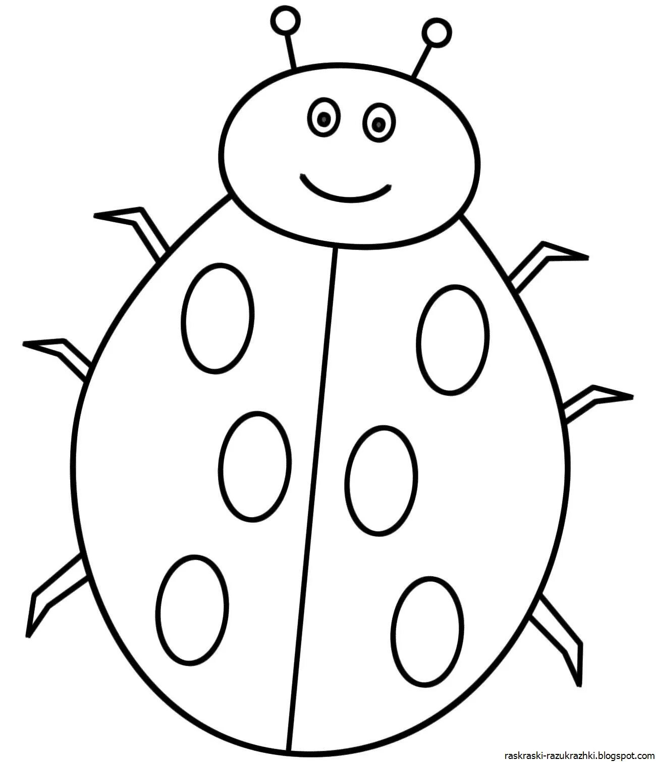 Adorable ladybug coloring book for kids
