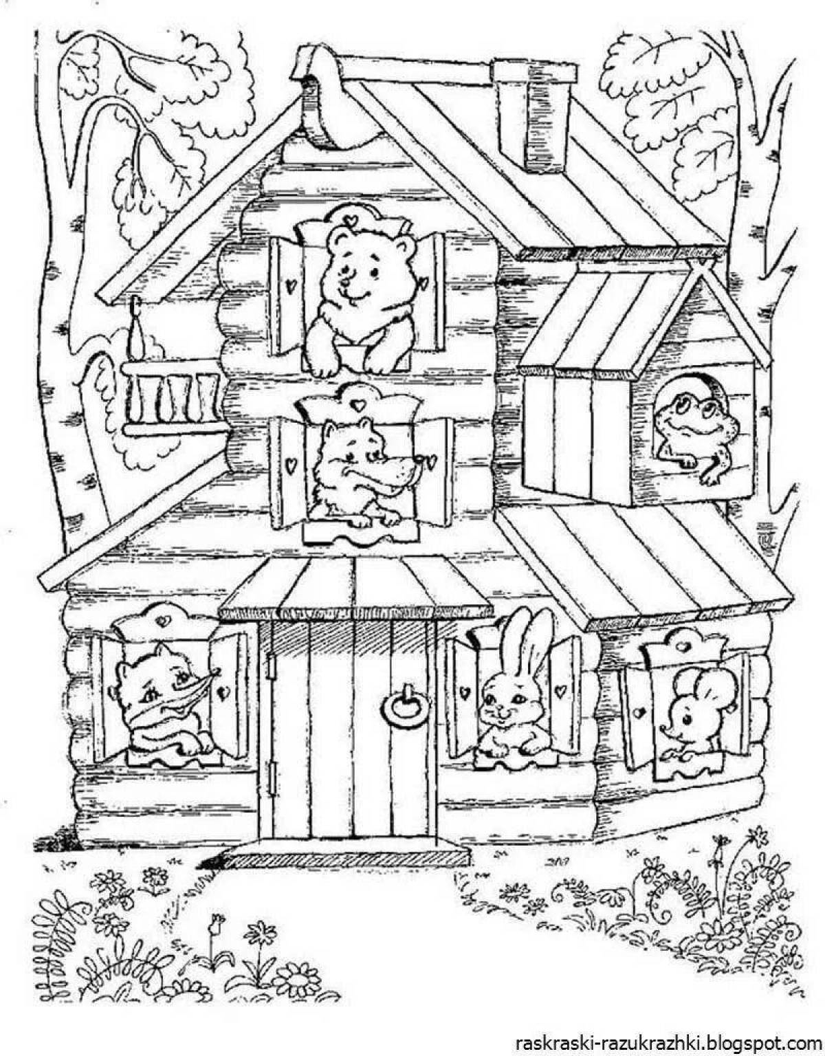 Magic coloring house