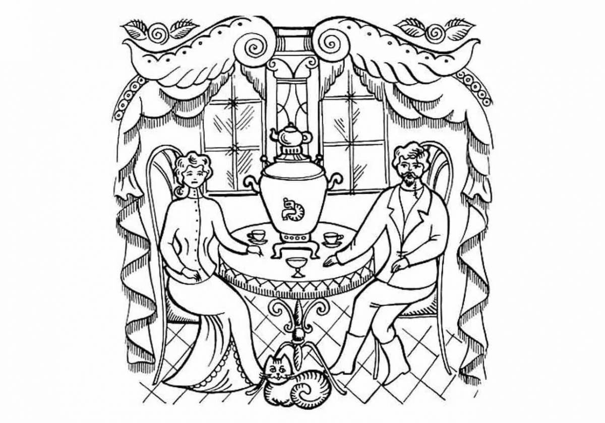 Палех Роспись Разукрашки - 67 фото