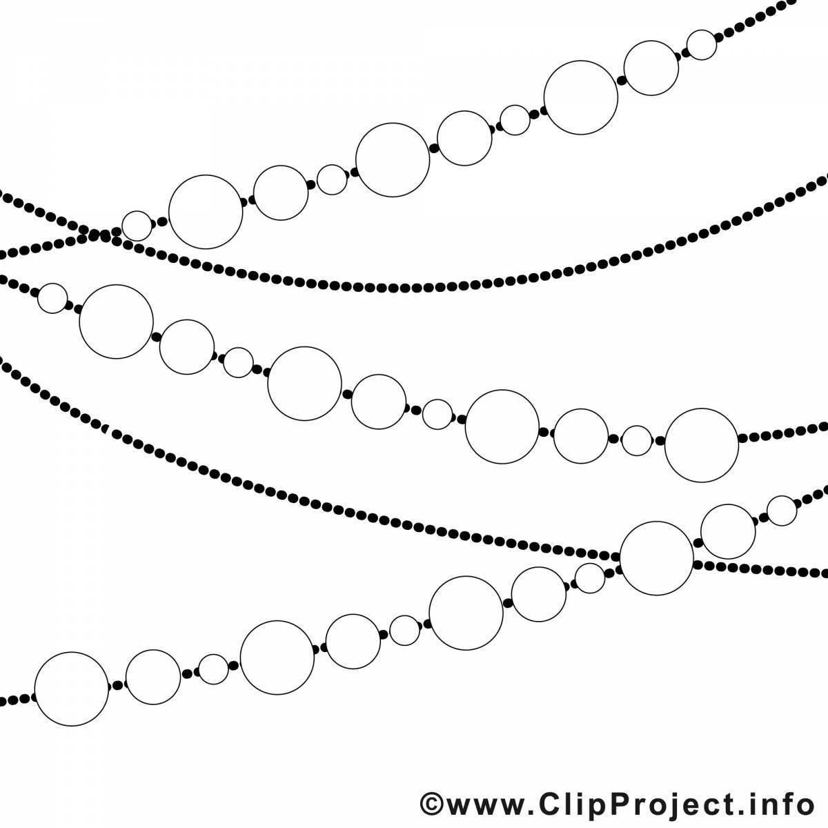 Бусы нарисовать ребенку