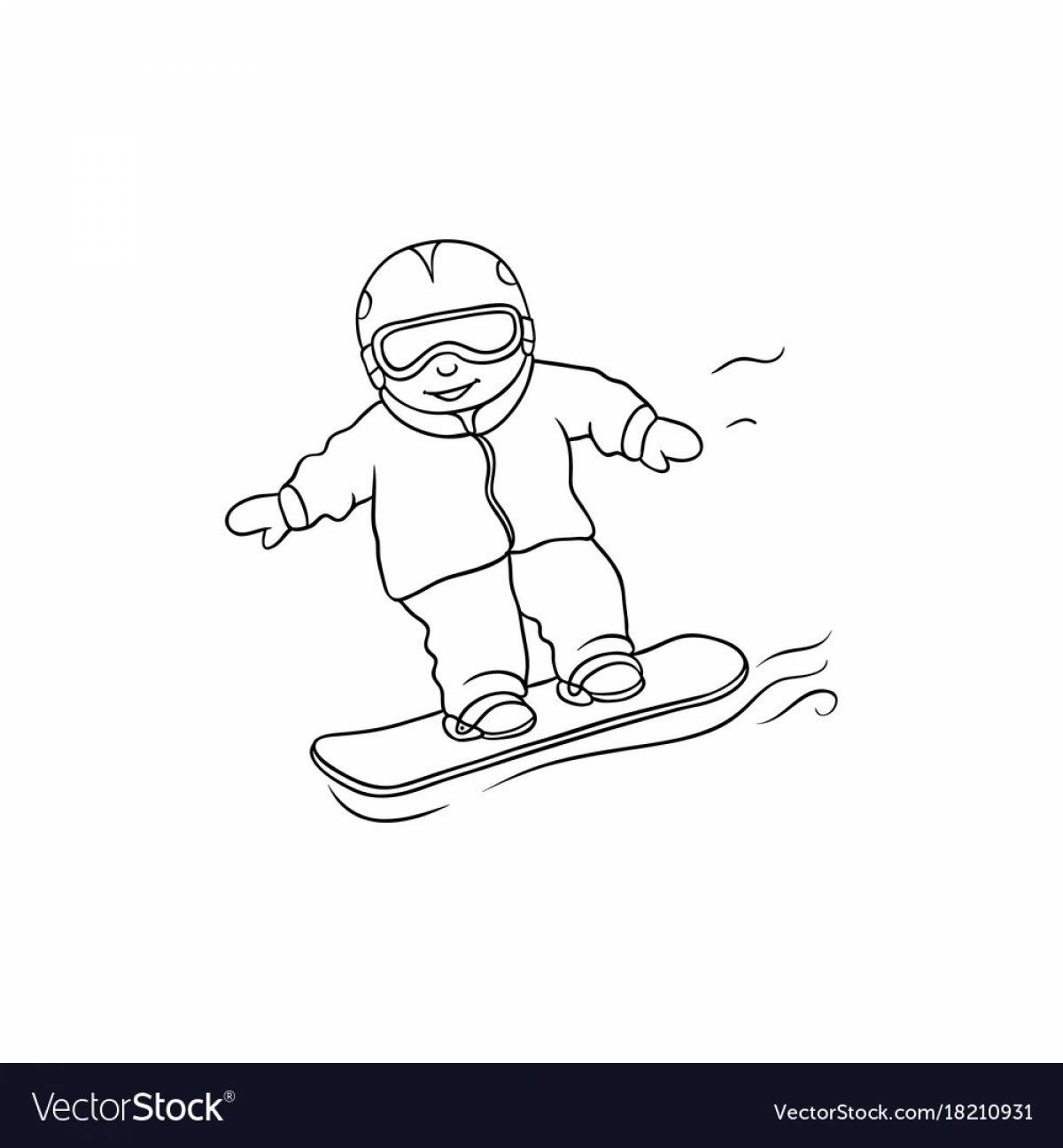 Сноубордист для детей #3