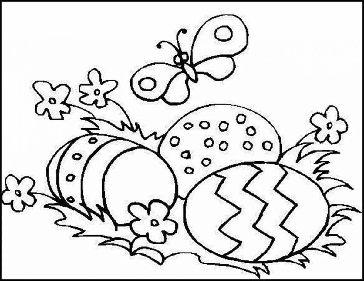 Merry Easter coloring book for kids