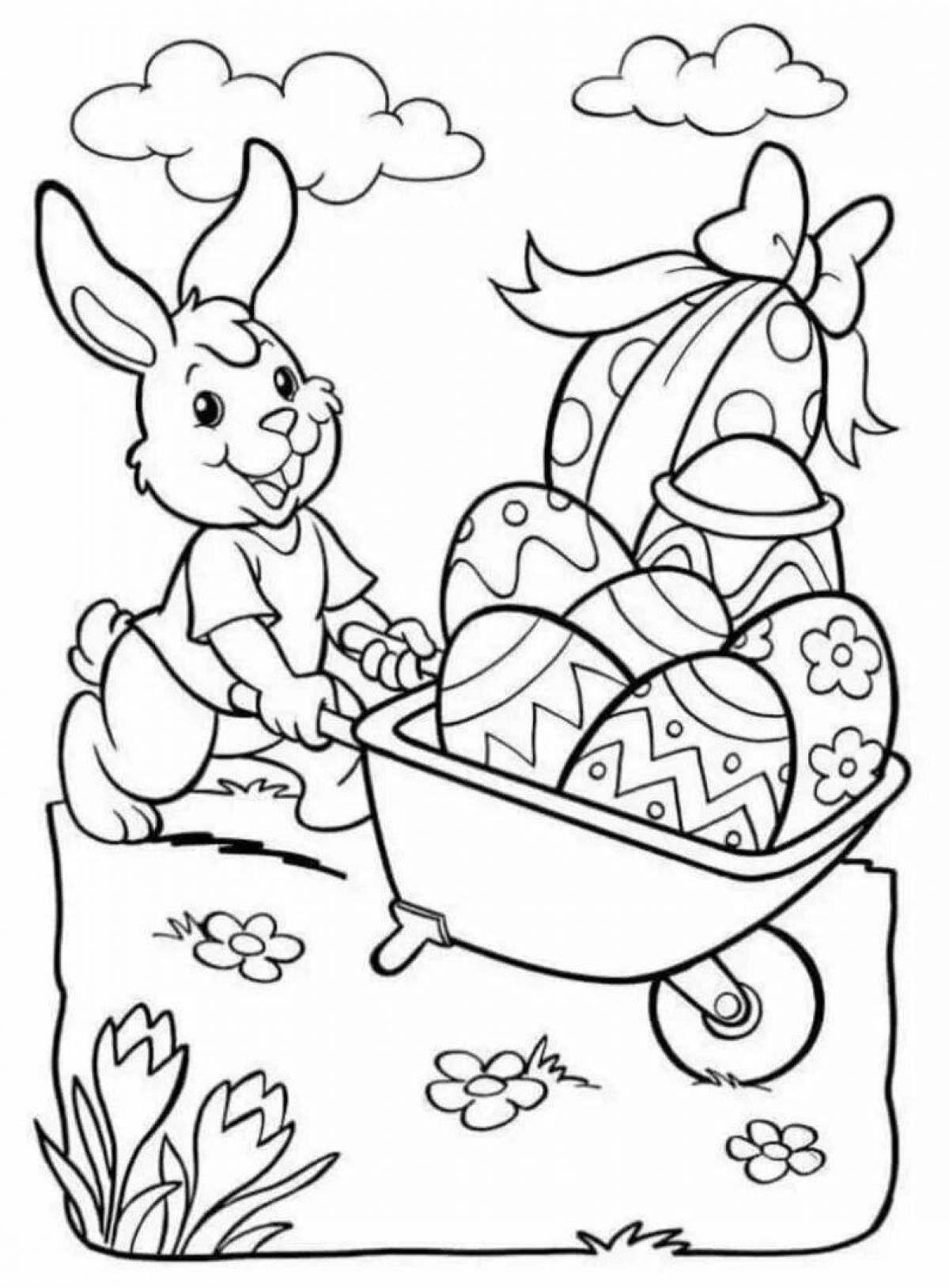Magic Easter coloring book for kids