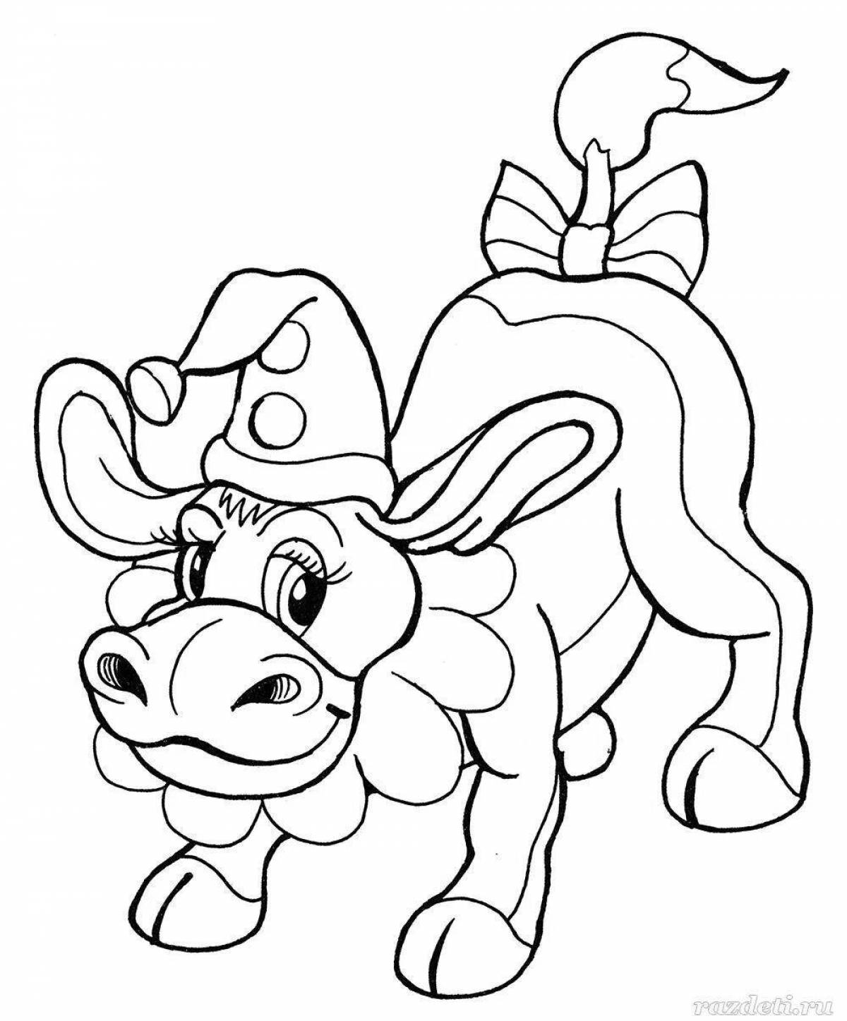 Colouring funny goby for kids