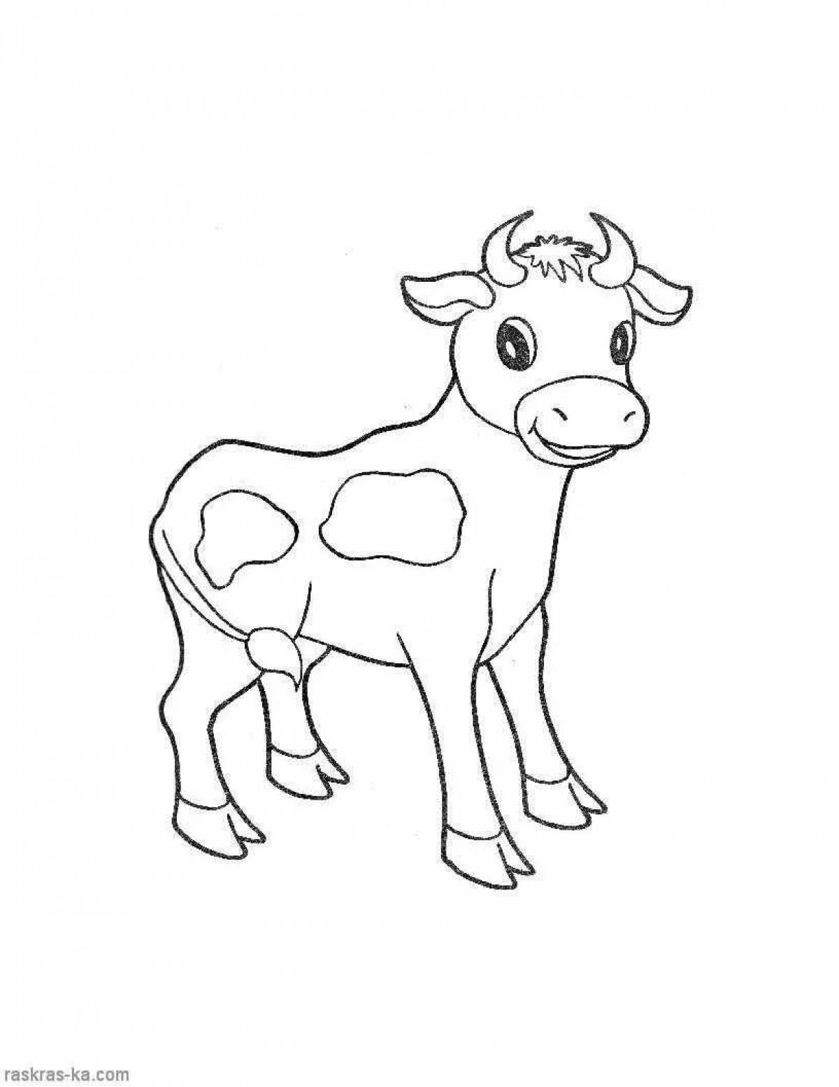 Great bull coloring for kids
