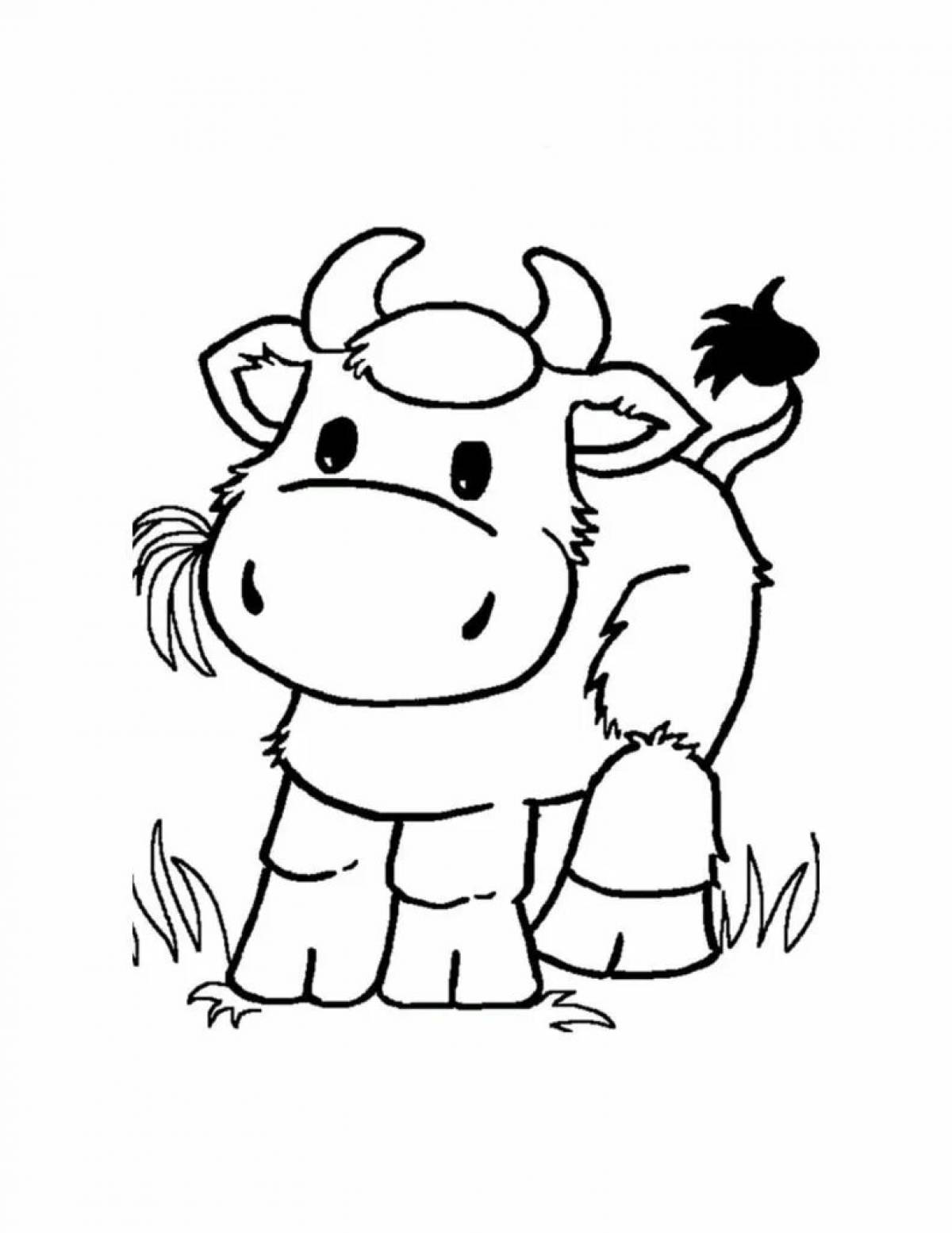 Colouring bright goby for children