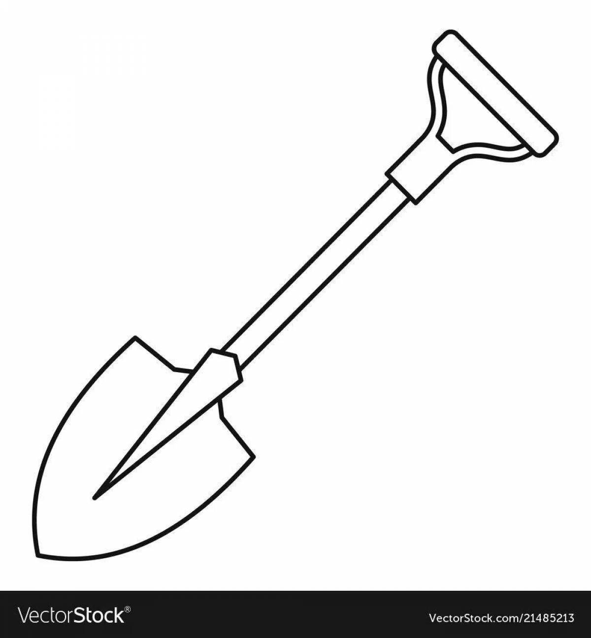 Joyful spade coloring book for babies