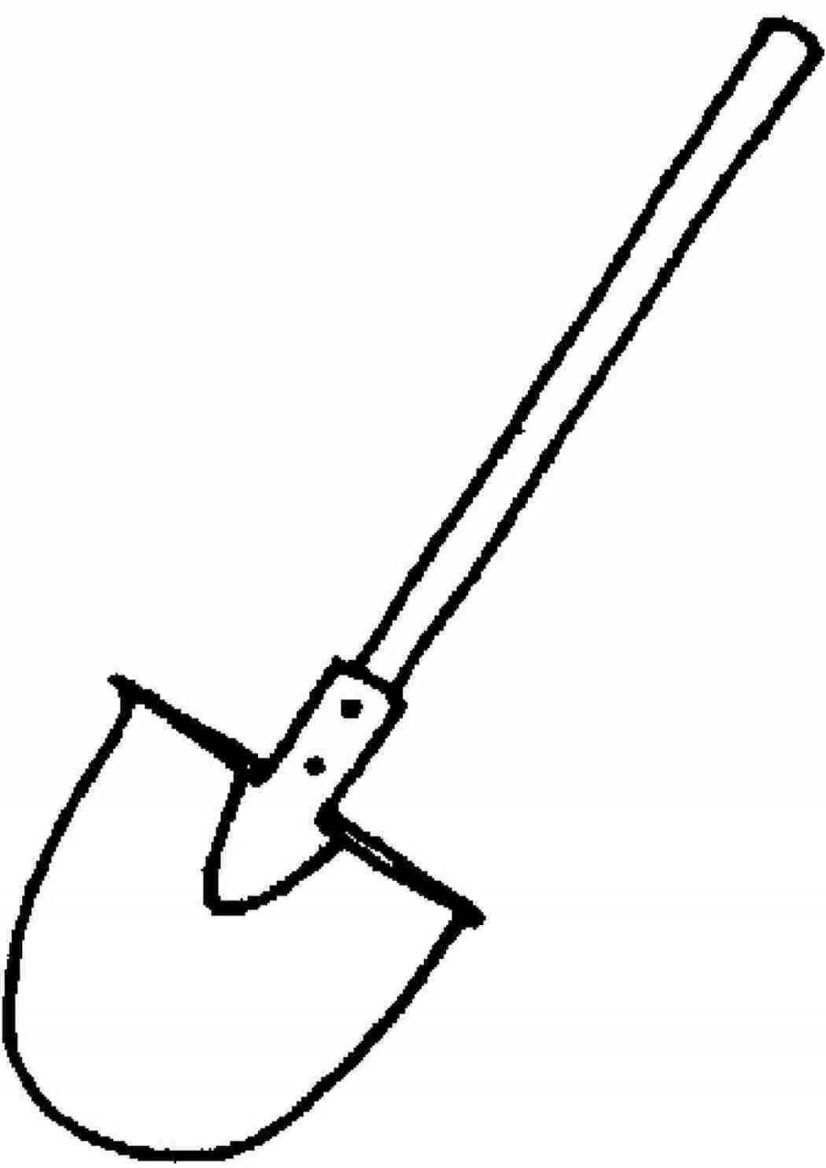 Junior spade coloring page