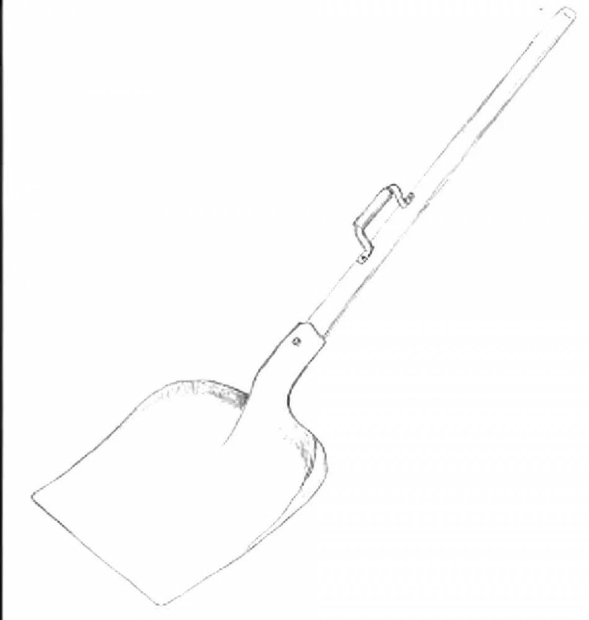 Сказочная лопата-раскраска для учащихся