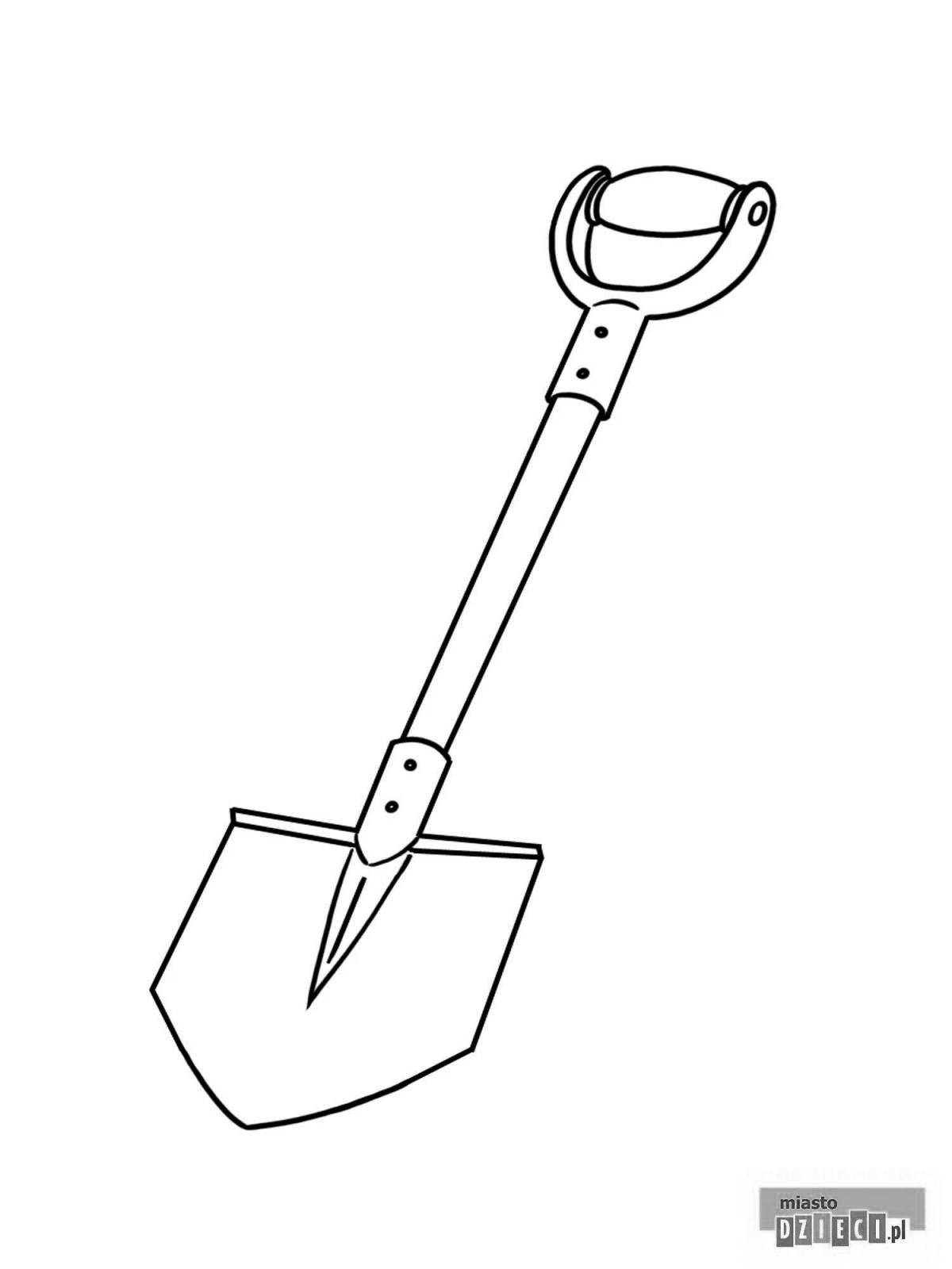 Great shovel coloring for students