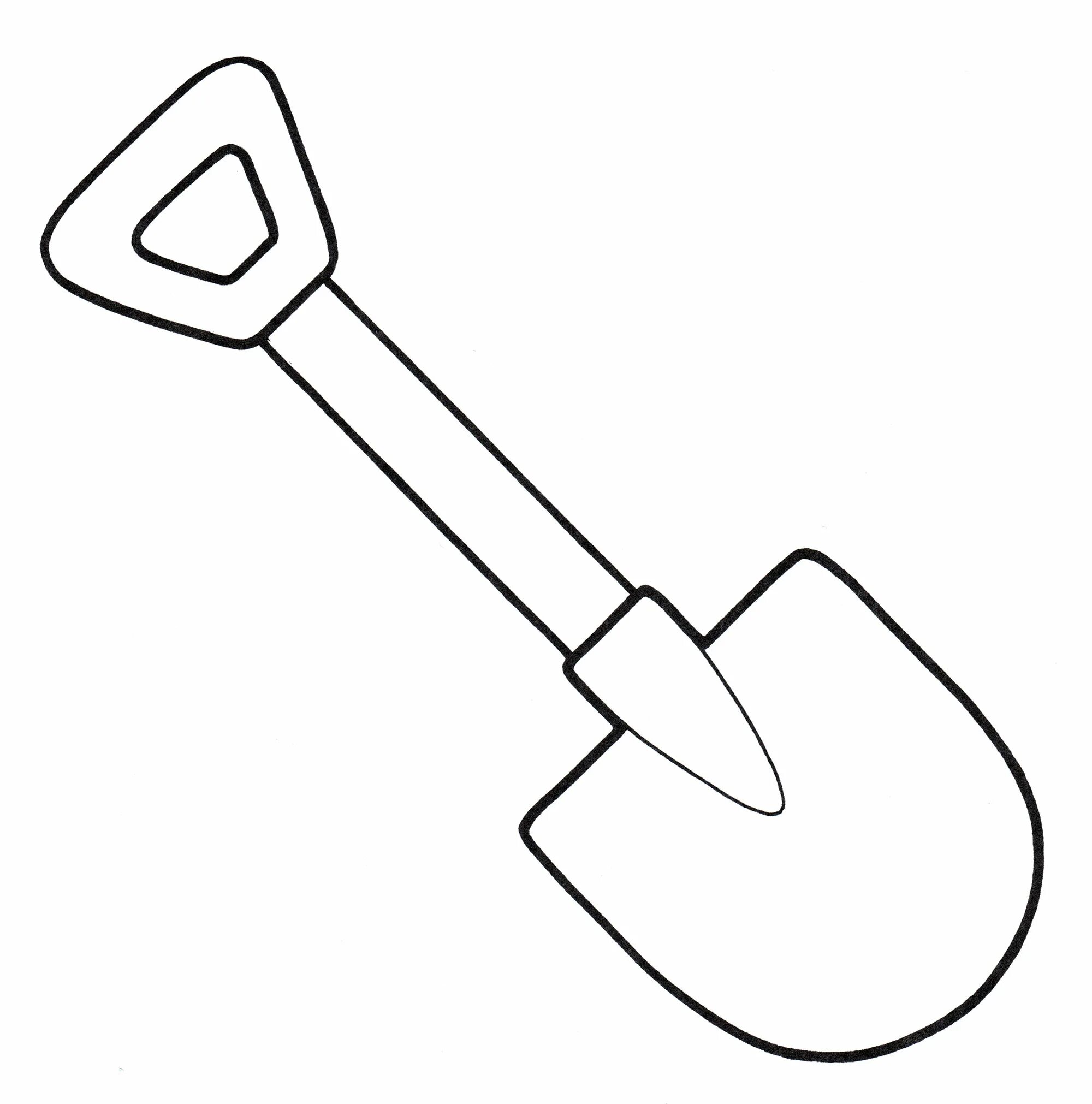 Adorable spade coloring page for kids