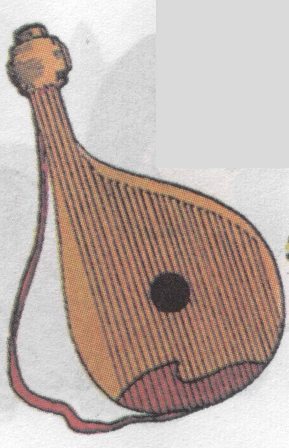 Раскраска radiant harp для детей