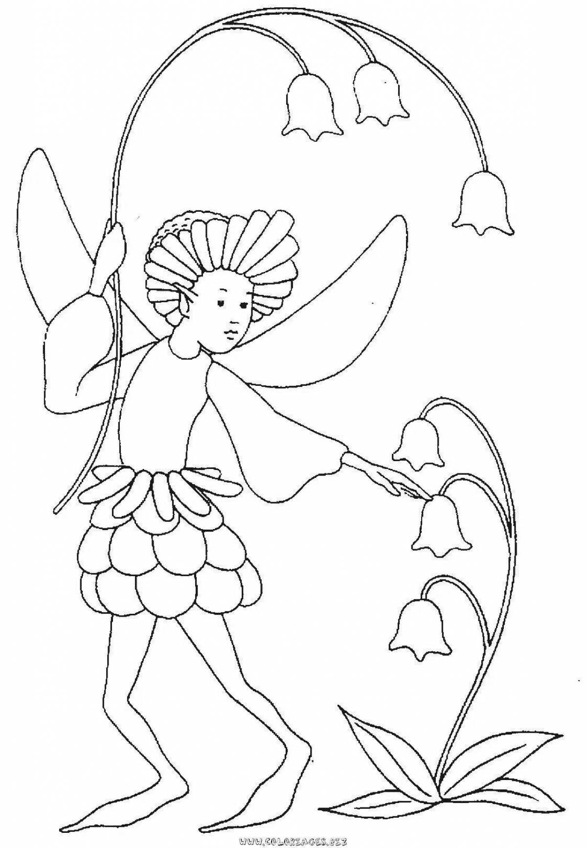 Surprised elf coloring pages for kids