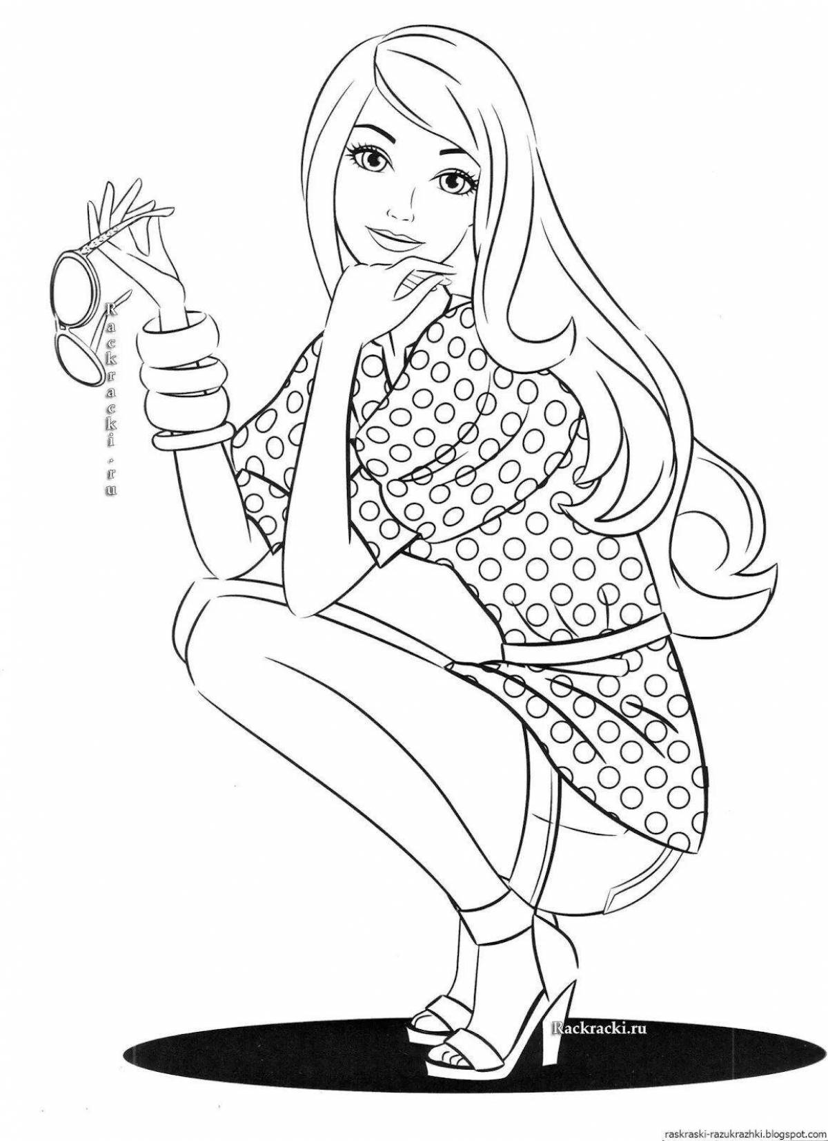 Fun coloring page 11 for girls