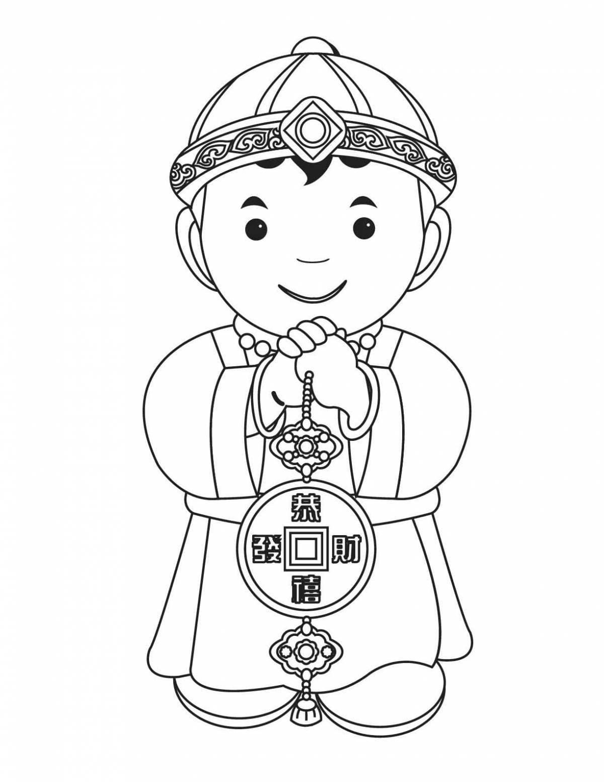 Glorious china coloring pages for kids