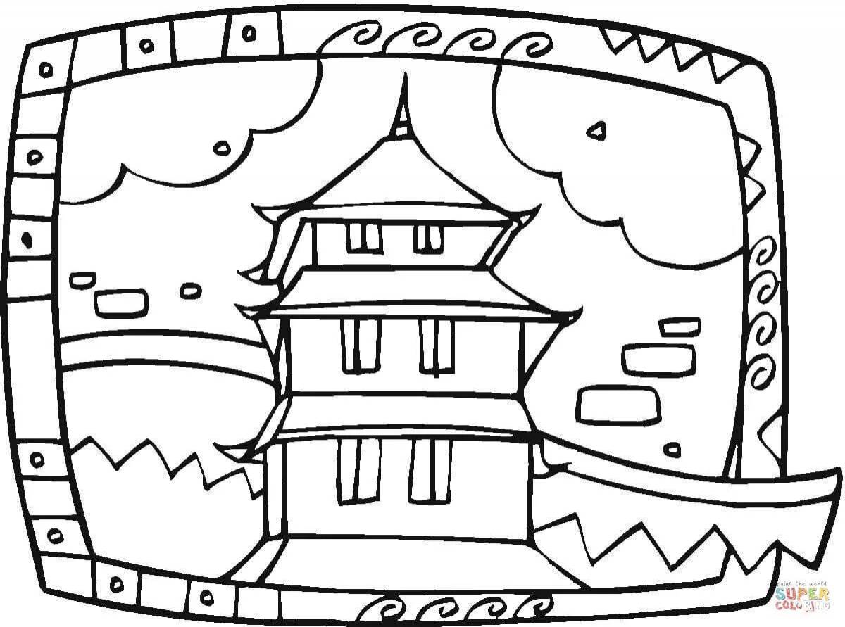 Chinese coloring book for kids