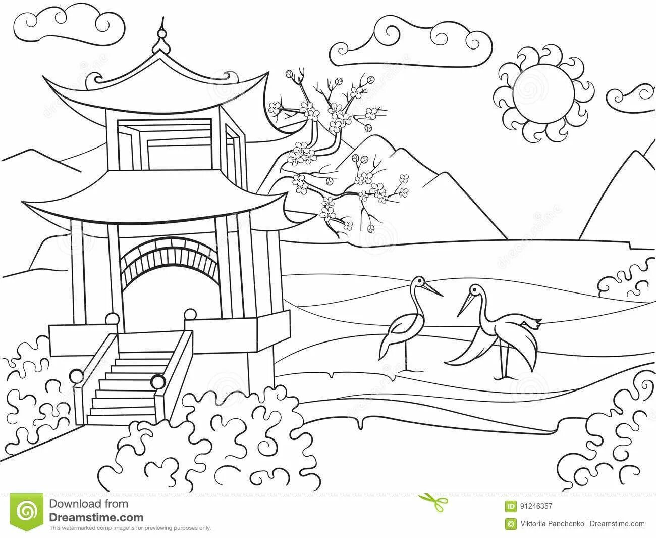 Alluring china coloring pages for kids