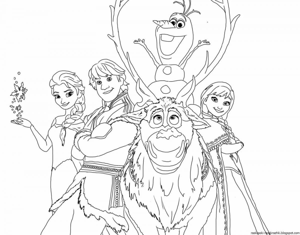 Exquisite elsa coloring game for girls