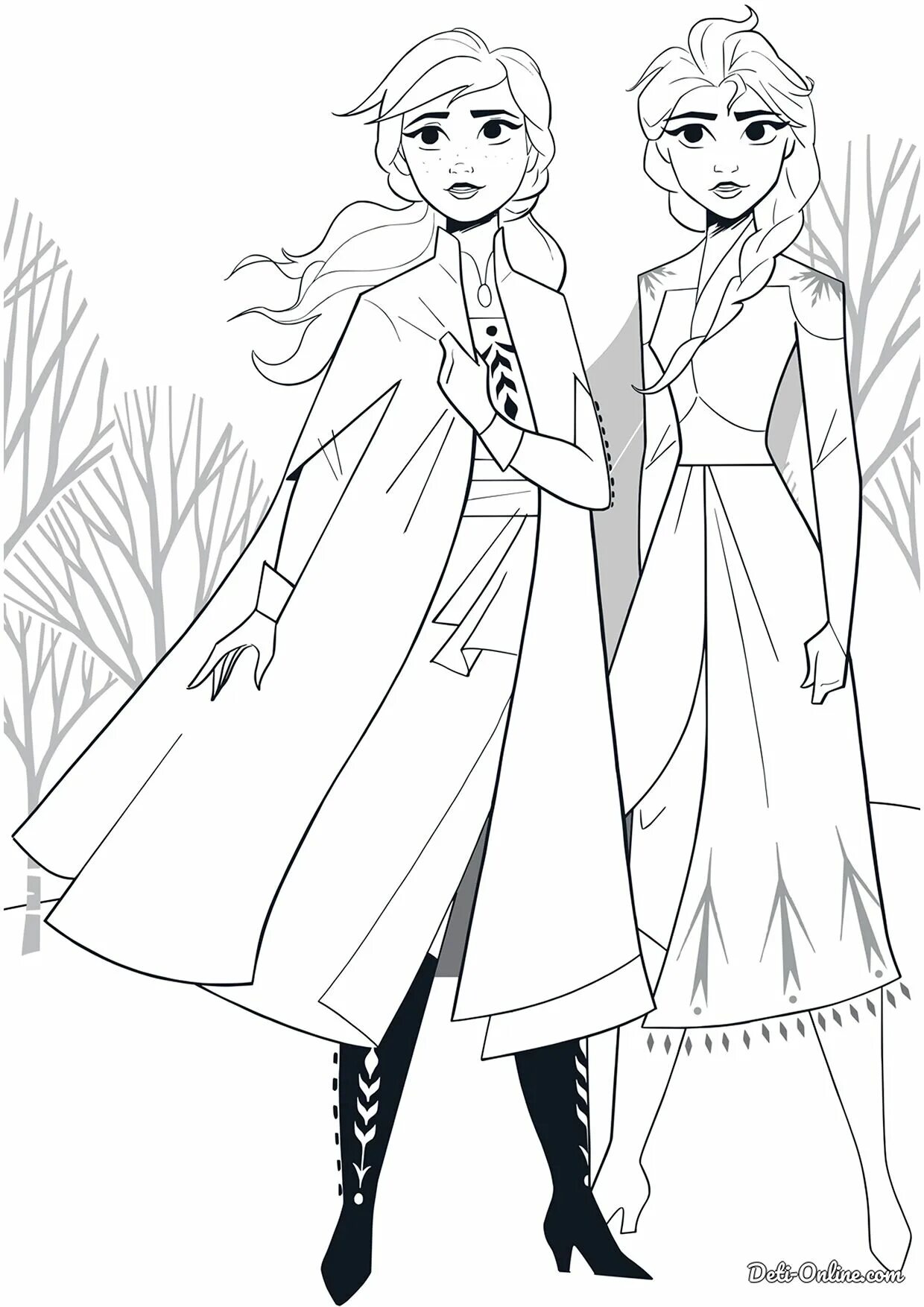 Elsa exotic coloring game for girls