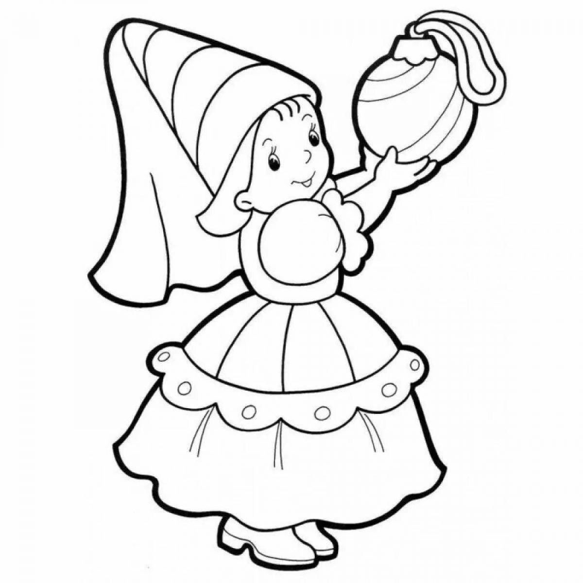 The craziest toy coloring pages for girls