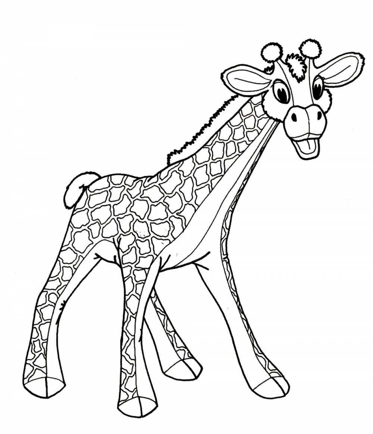 Рисунок жираф для детей #6