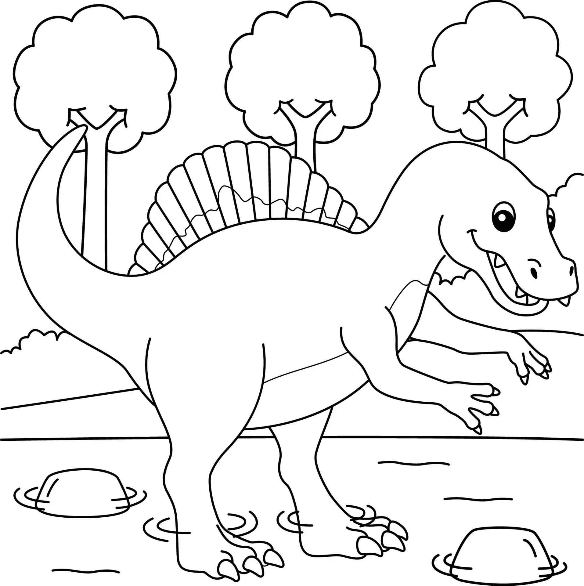 Спинозавр для детей #8