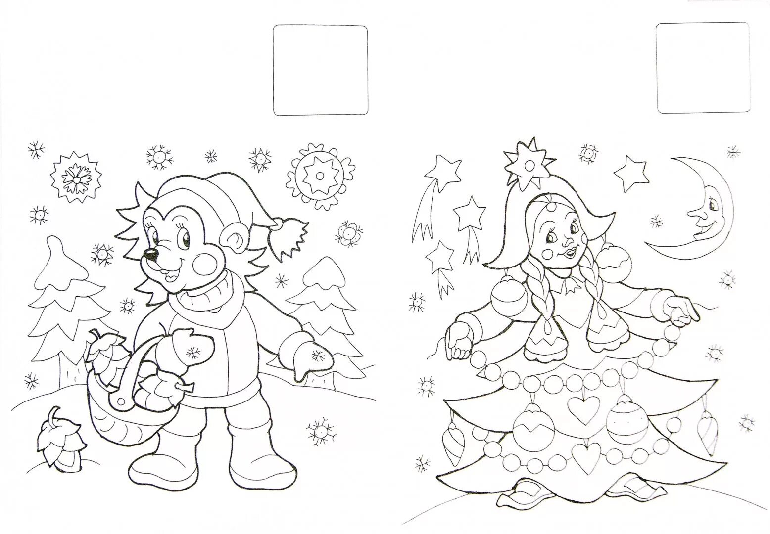 Blessed winter coloring book for kids