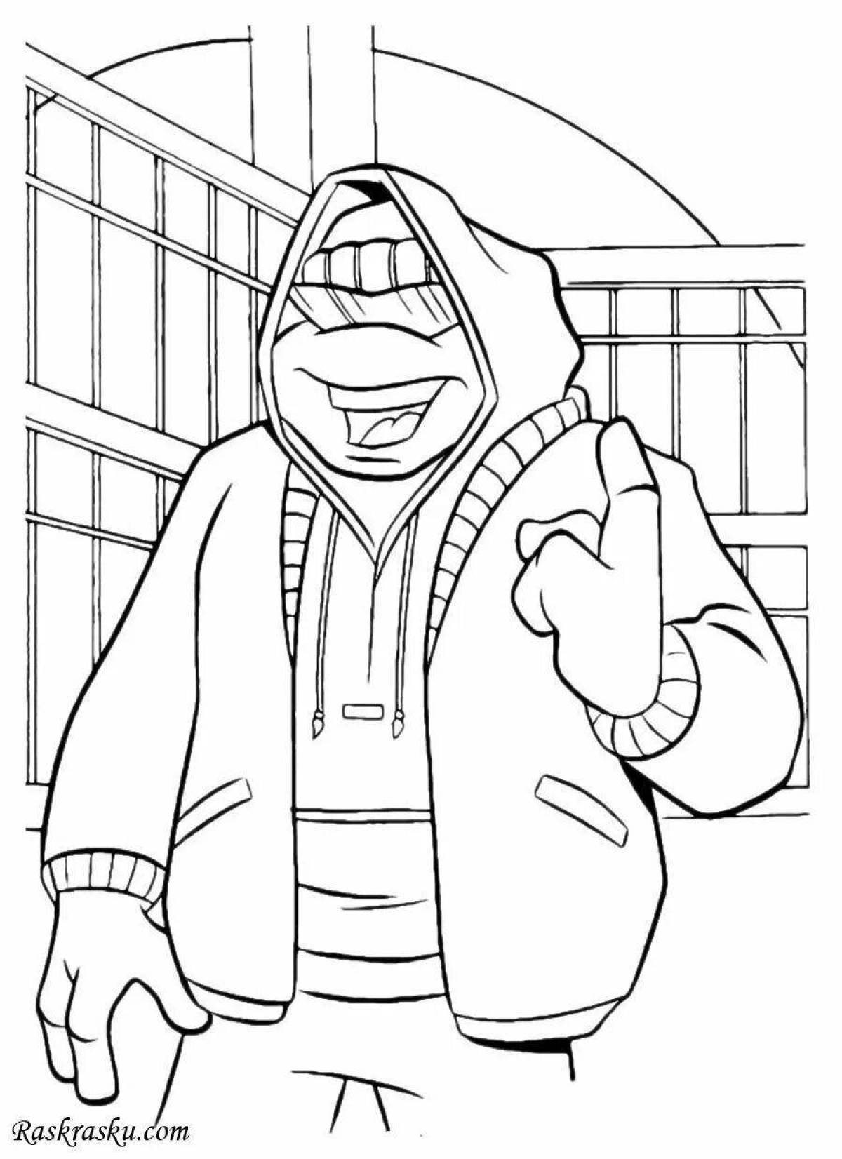 Incredible gujutsu character coloring pages for kids