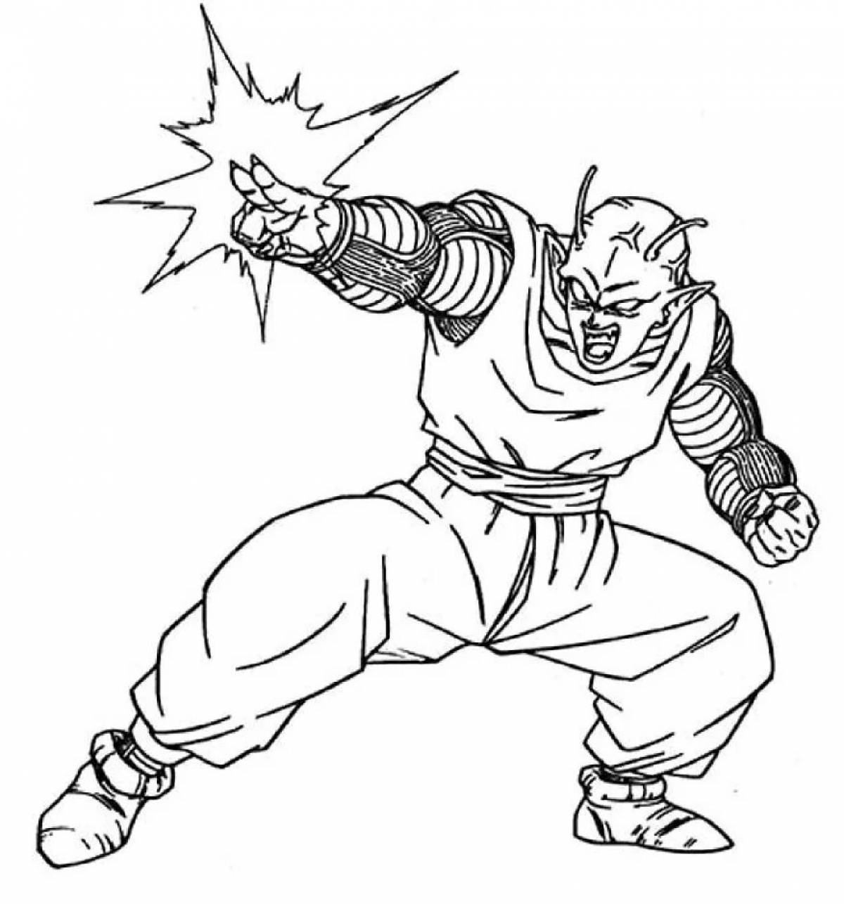 Inspirational gujutsu character coloring pages for kids