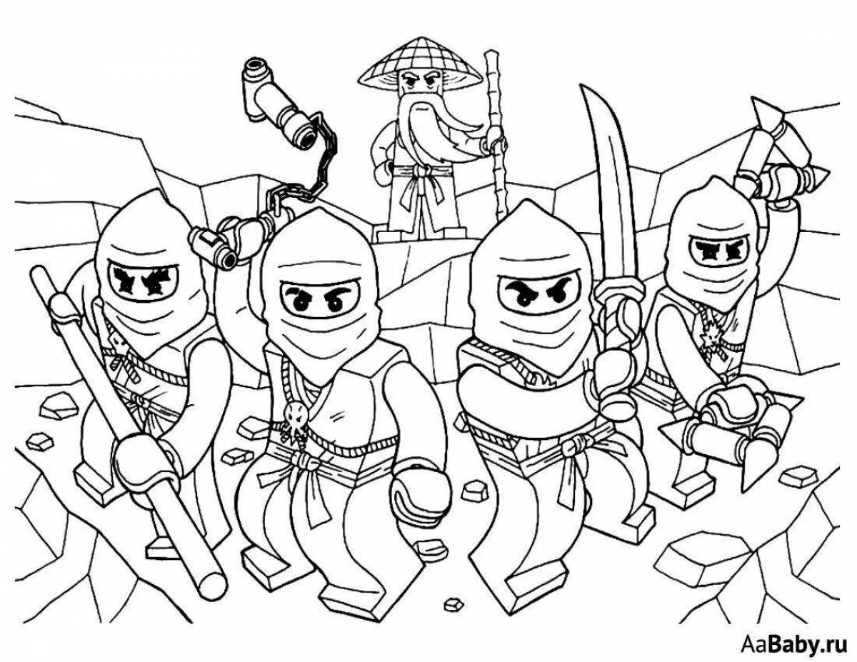 Lego ninjago coloring book for kids