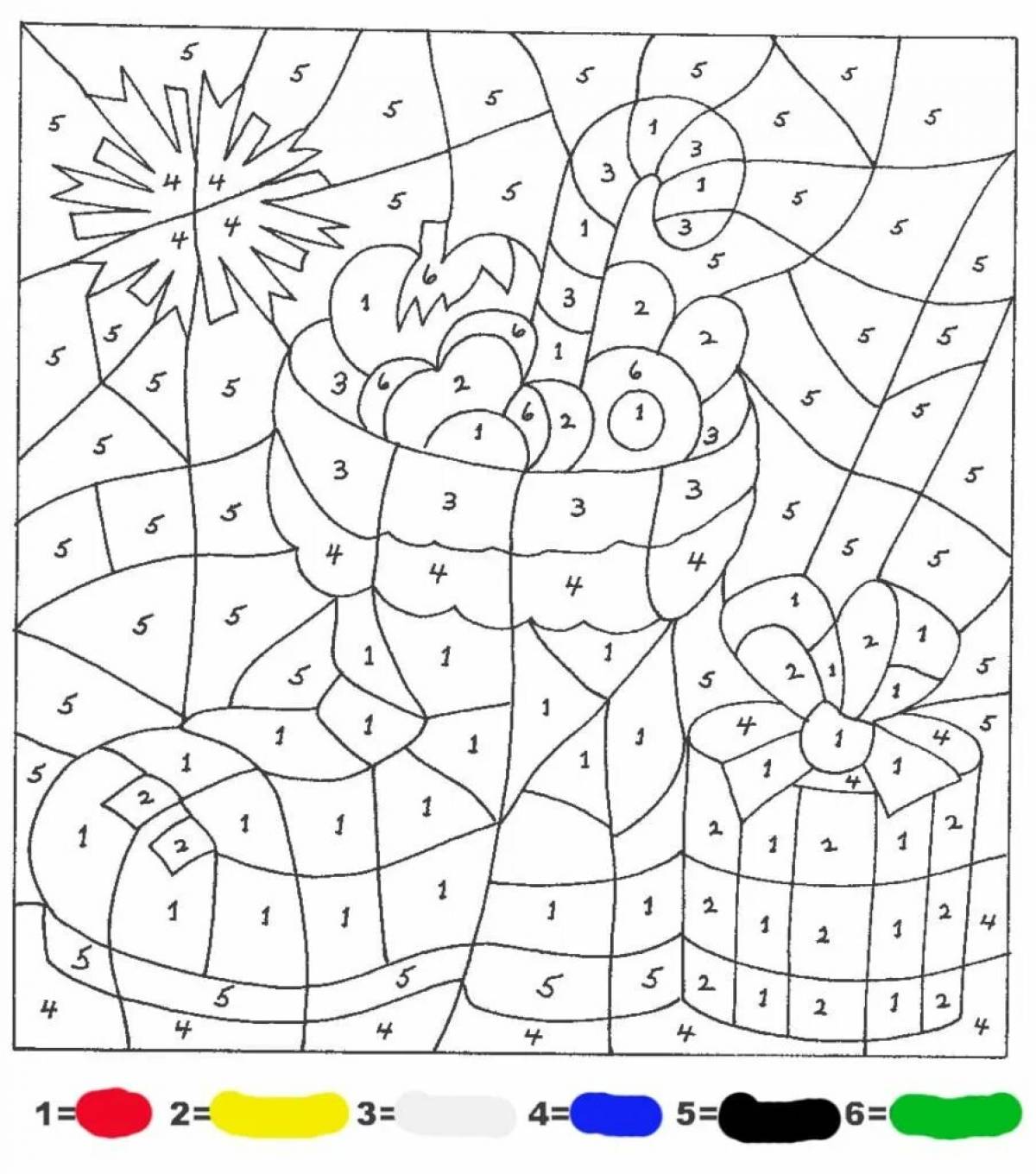 Christmas by numbers playful coloring book for kids