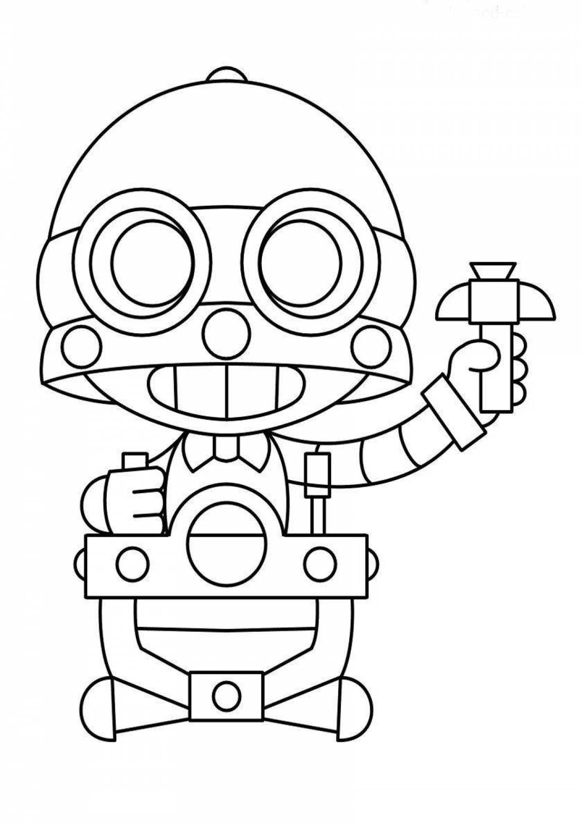 Bright brown stars coloring pages for kids