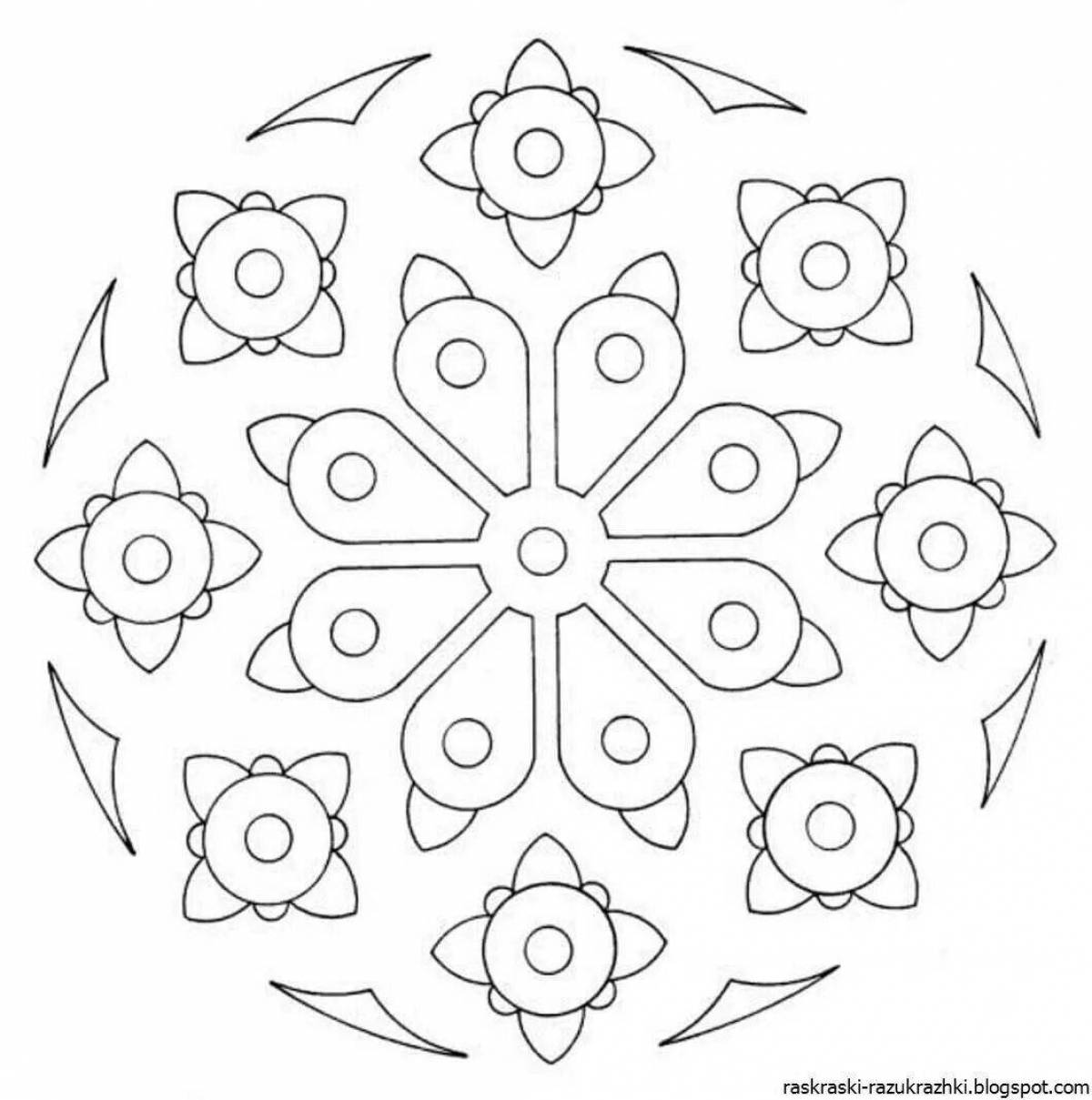 Amazing patterns and ornaments for coloring for children