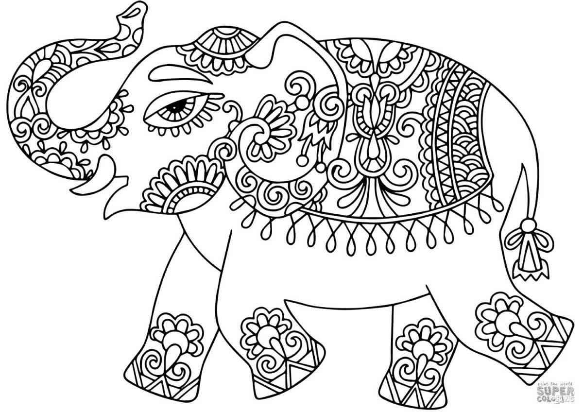 Beautiful patterns and ornaments for coloring pages for children