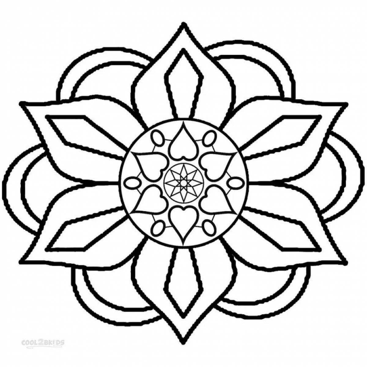 Fun coloring pages with patterns and ornaments for children