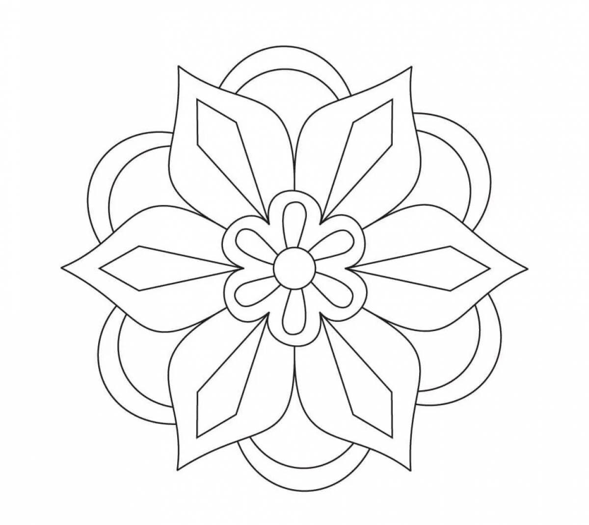 Amazing patterns and ornaments for coloring pages for kids