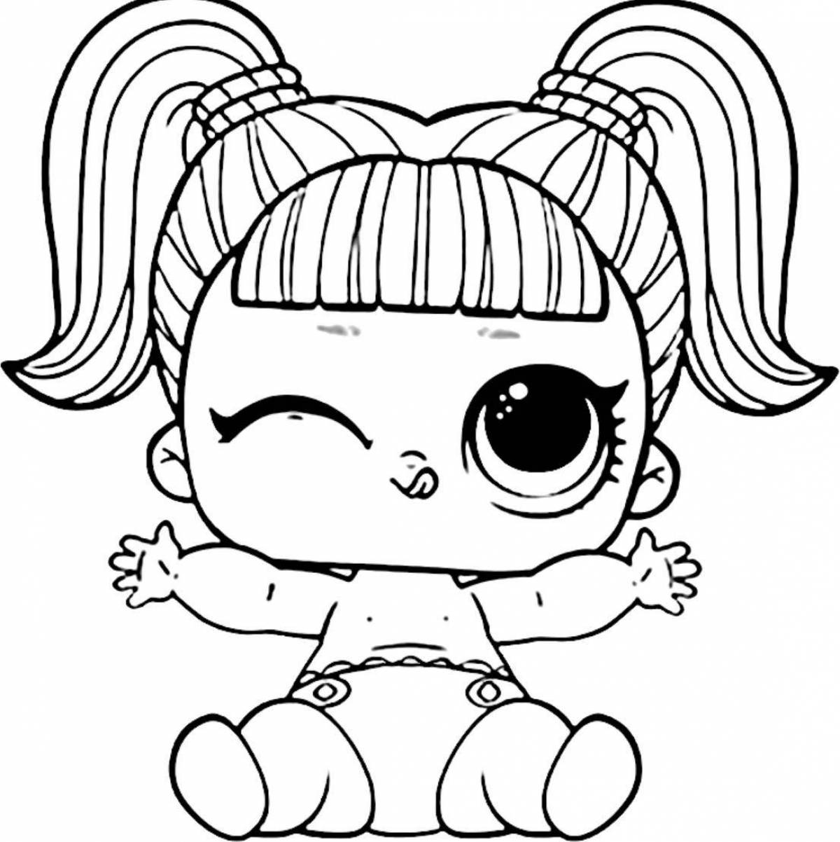 Awesome lol doll coloring book for kids