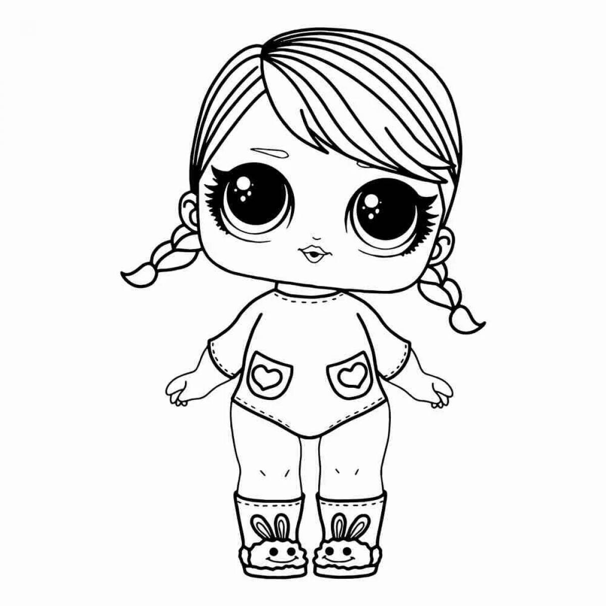 Creative lol doll coloring book for kids