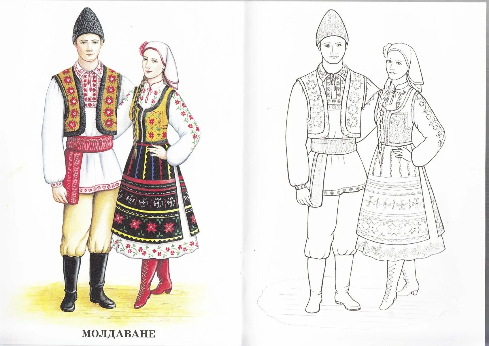 Sweet Belarusian national costume for children