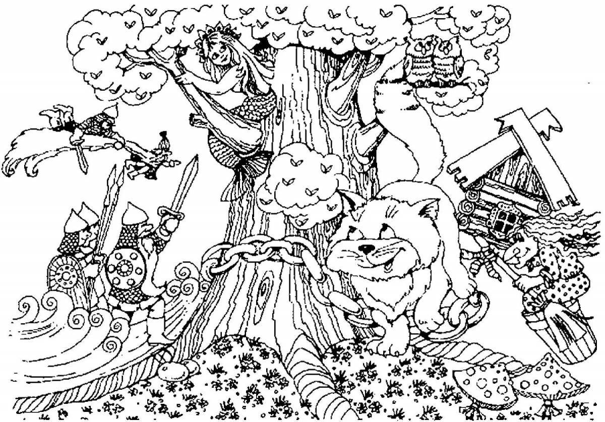 Coloring pages ruslan and lyudmila