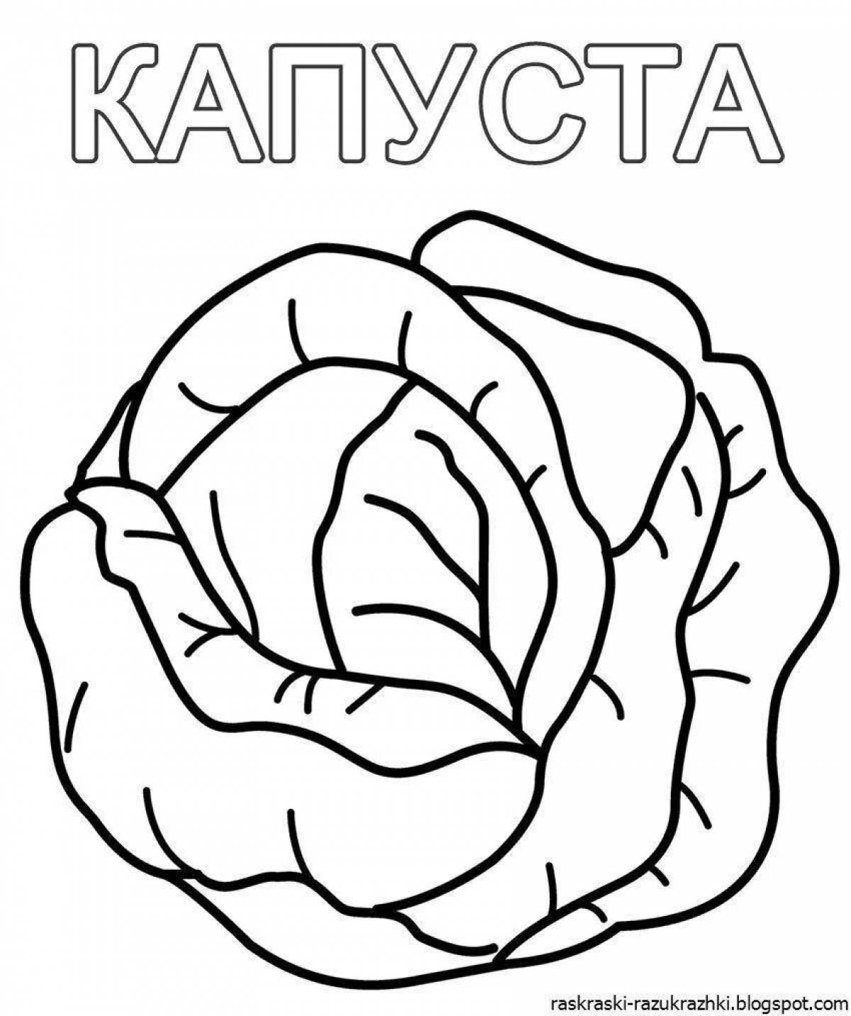 Fun coloring of vegetables for preschoolers 2-3