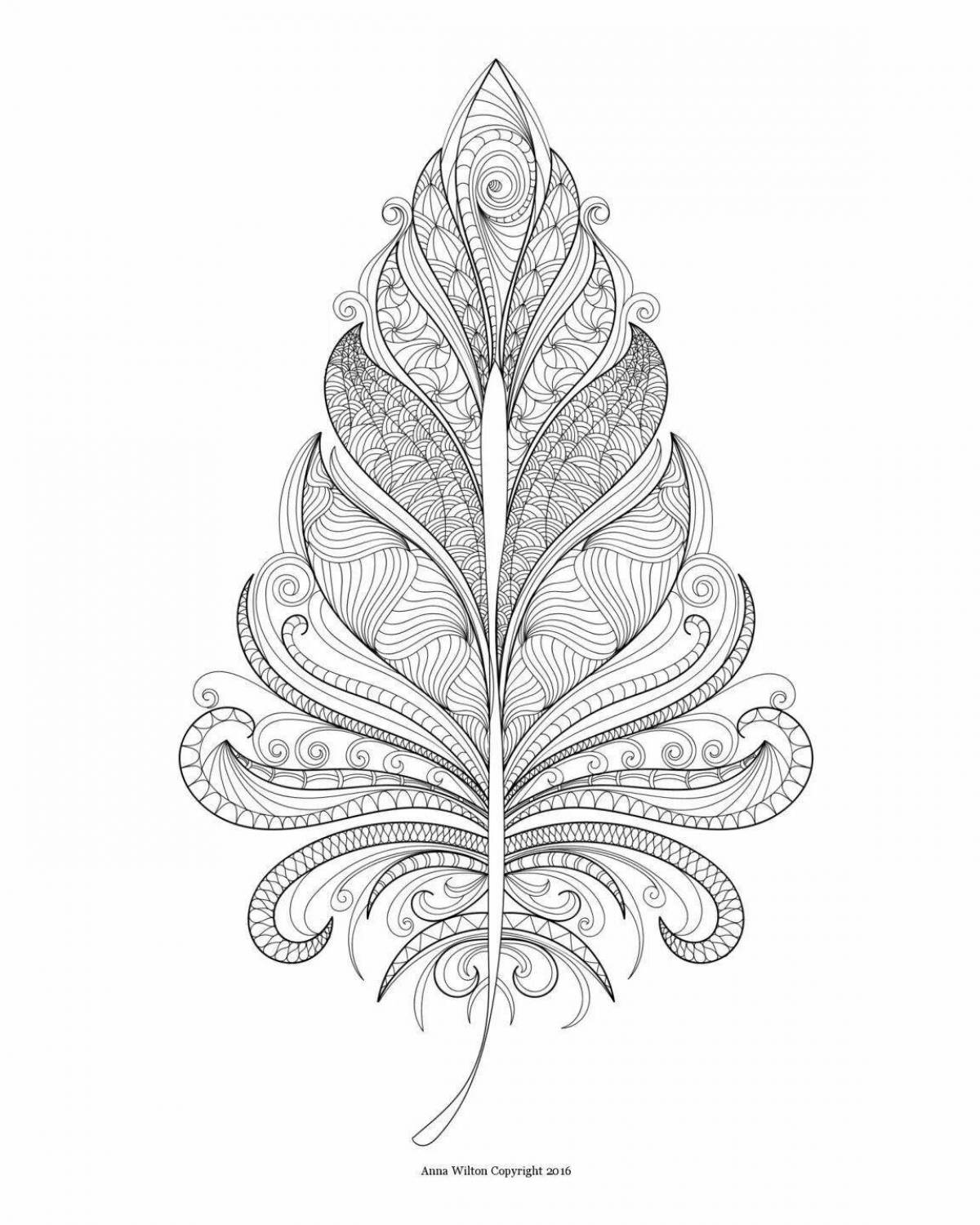 Photo Fantastic fire bird coloring book for kids