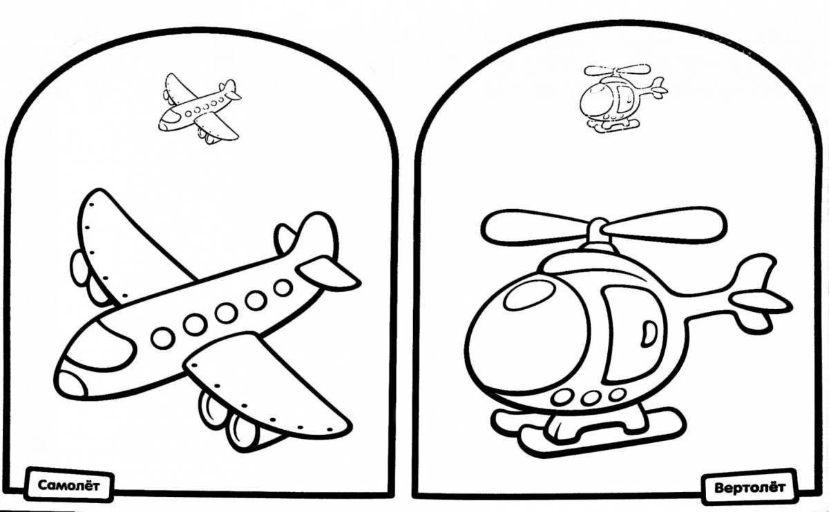 Double coloring book for 3-4 year olds