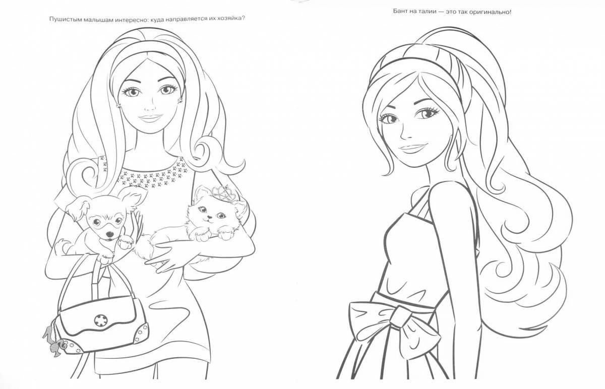 Bright coloring page 2 for girls