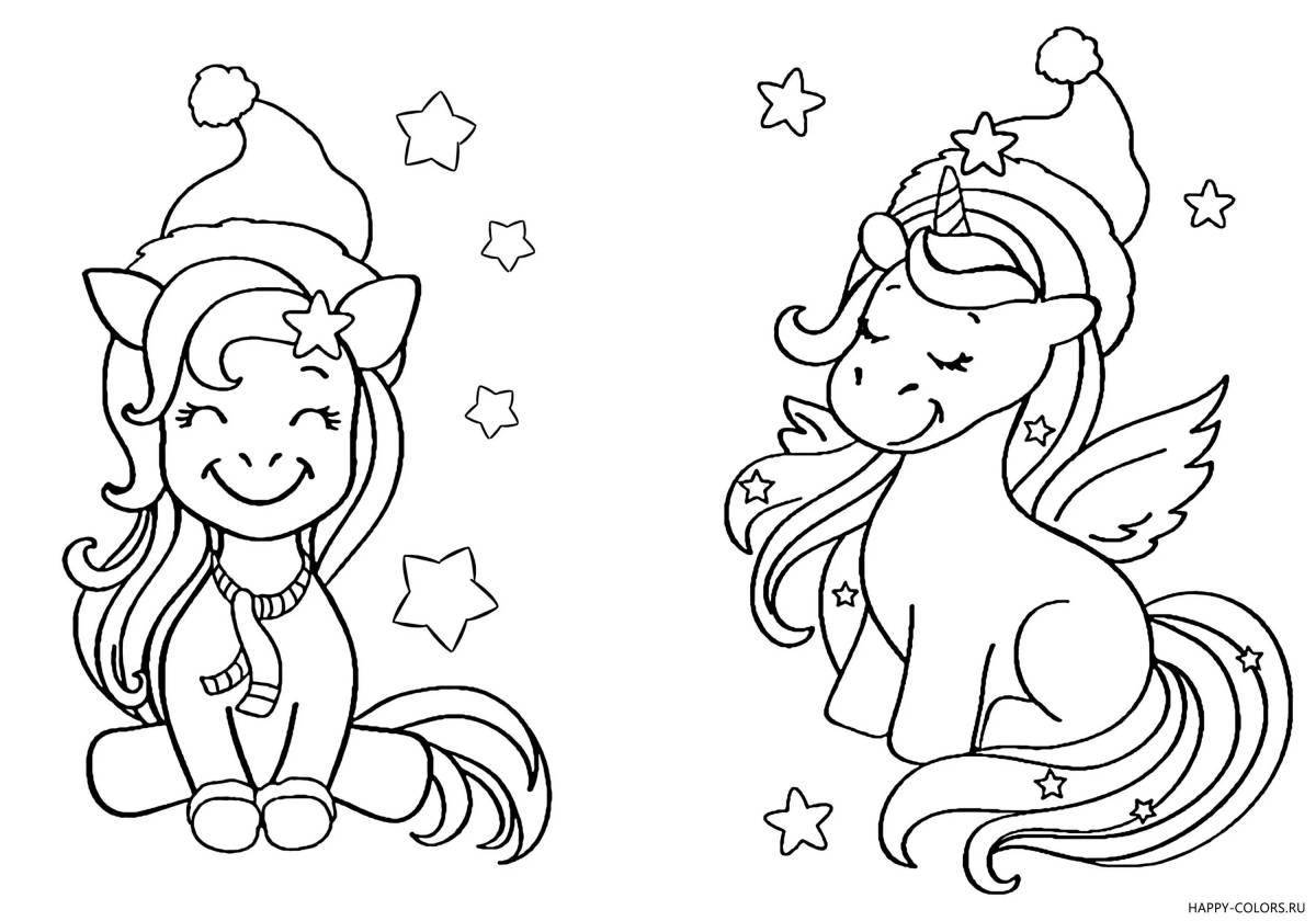 Fairy coloring page 2 for girls
