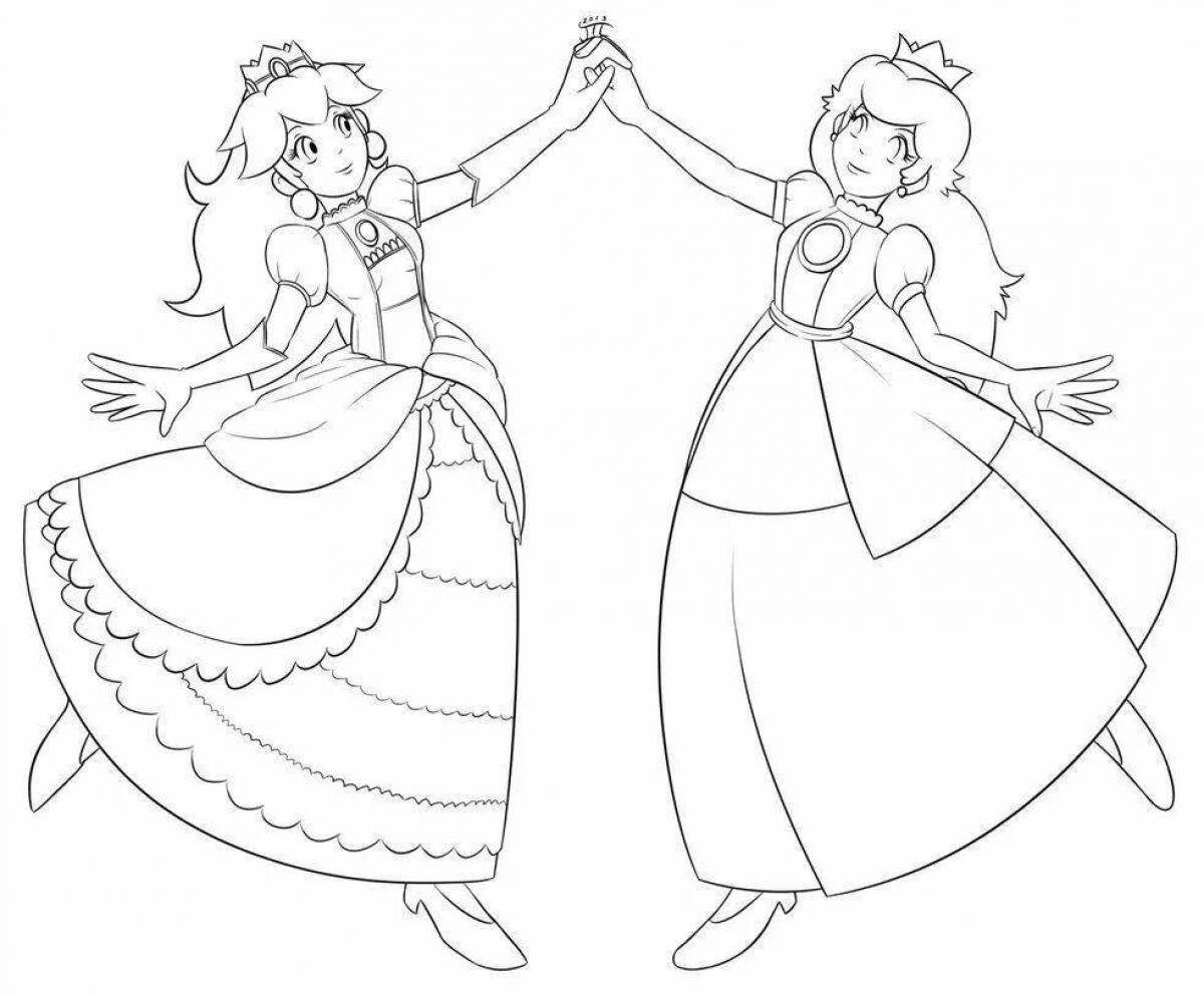 Brilliant coloring page 2 for girls