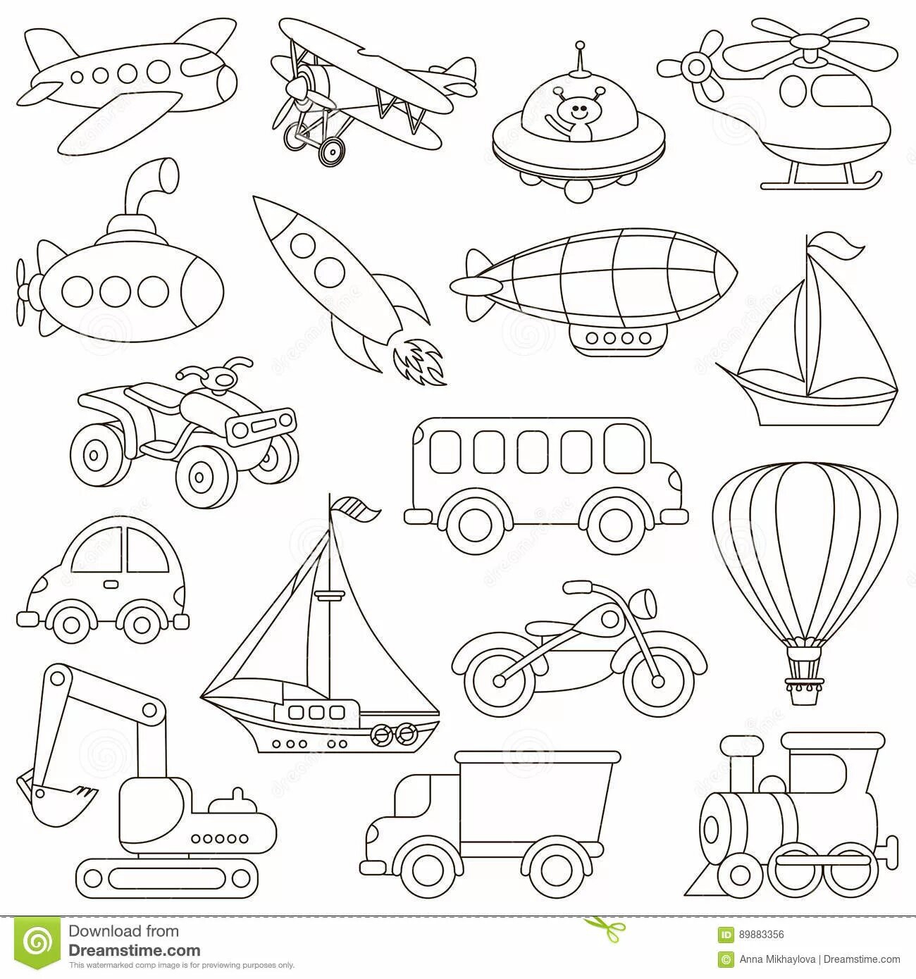 Adorable tram coloring book for kids 6-7 years old